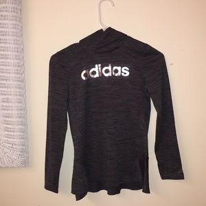Adidas hooded athletic shirt
